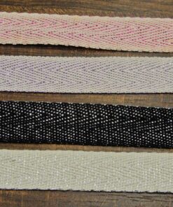 Κορδέλα βαμβακερή με λούρεξ 2cm