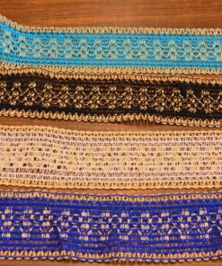 Τρέσα πλεκτή με χρυσοκλωστή 5,5cm κωδ.249