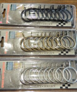 Κρίκοι μεταλλικοί για κουρτινόβεργες 10τμχ