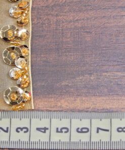 Alternative view of Τρέσα οργαντίνα με παγιέτα 3cm κωδ.256