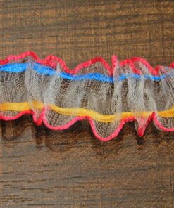 Κορδέλα πολύχρωμη με αυτόματη σούρα 2cm