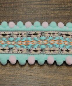 Τρέσα ethnic με pom-pom 3,5cm