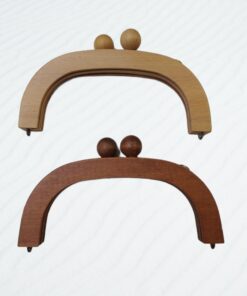 Πλαίσιο για πλεκτή τσάντα από μασίφ ξύλο 20cm