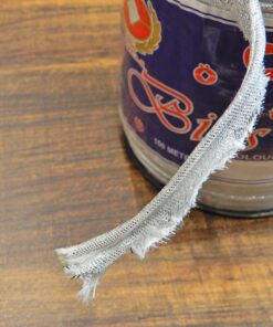 Alternative view of Κορδόνι με πατούρα ασημί 1cm