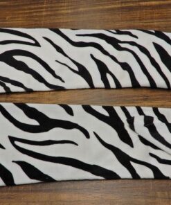 Alternative view of Γάντια βελουτέ animal print 45cm