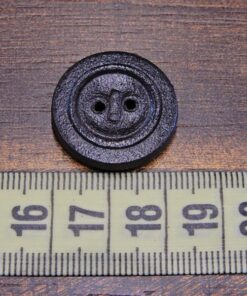 Alternative view of Κουμπί δερμάτινο σκούρο καφέ 23mm 6τμχ