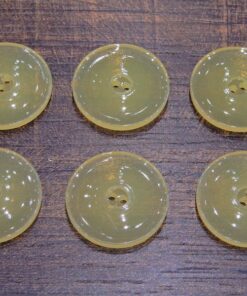 Κουμπί πλαστικό λεμονί 23mm 6τμχ