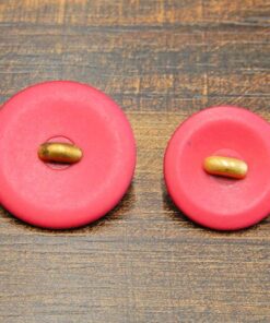 Κουμπί πλαστικό τριανταφυλλί 6τμχ