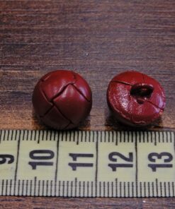 Alternative view of Κουμπί δερμάτινο κεραμιδί 10τμχ