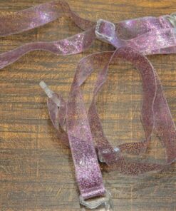 Alternative view of Τιράντες σιλικόνης με μώβ γκλίτερ