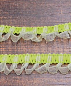 Τρέσα λαχανί με οργαντίνα 1,5cm κωδ.270