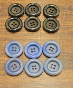 Κουμπί πλαστικό 22mm 6τμχ