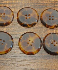 Κουμπί πλαστικό ταρταρούγα με δύο όψεις 23mm 6τμχ