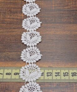 Alternative view of Δαντέλα βαμβακερή άσπρη 2,5cm κωδ.287