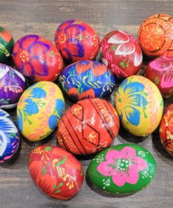 Αυγά ξύλινα πολύχρωμα