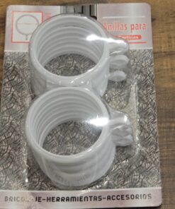 Alternative view of Κρίκοι κουρτίνας πλαστικοί 8τμχ