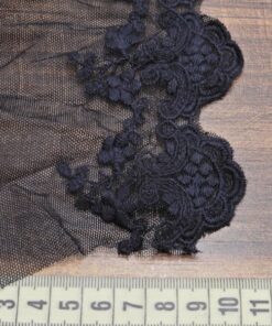 Alternative view of Δαντέλα βαμβακερή με τούλι για ρούχα 10cm κωδ.297