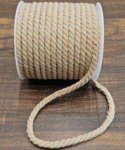 Κορδόνι βαμβακερό σε φυσικό χρώμα 5mm