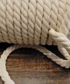 Alternative view of Κορδόνι βαμβακερό σε εκρού χρώμα 10mm