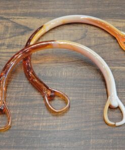 Πλαστικά χερούλια τσάντας τύπου κοκάλινα 16cm