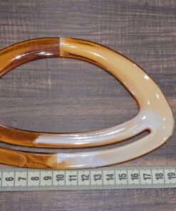 Alternative view of Πλαστικά χερούλια τσάντας τύπου κοκάλινα 19cm