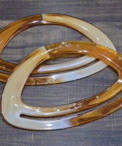 Πλαστικά χερούλια τσάντας τύπου κοκάλινα 19cm