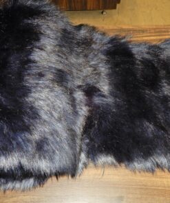 Alternative view of Γούνα οικολογική μπλέ σκούρο 180x30cm