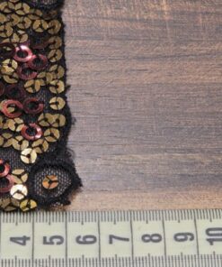 Alternative view of Τρέσα κεντημένη με παγιέτες 5cm κωδ.300