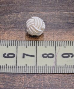 Alternative view of Κουμπί χειροποίητο εκρού 1cm