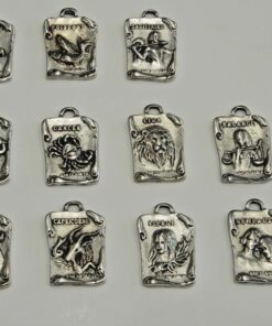 Μεταλλικά στοιχεία ζώδια για κρεμαστό λαιμού ή μπρελόκ