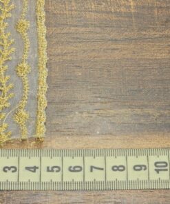 Alternative view of Τρέσα οργαντίνα με χρυσοκλωστή 4cm κωδ.319