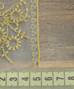 Alternative view of Τρέσα οργαντίνα με χρυσοκλωστή 5cm κωδ.321