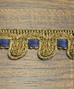 Τρέσα με χρυσοκλωστή 2cm κωδ.328