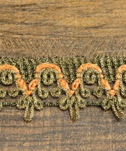 Τρέσα με χρυσοκλωστή 2,5cm κωδ.329