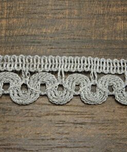 Τρέσα από ασημοκλωστή 2cm κωδ.332