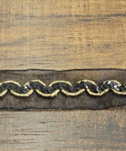 Τρέσα από οργαντίνα με παγιέτα 1,5cm κωδ.338