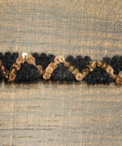 Τρέσα μάλλινη με παγιέτα 1,2cm κωδ.341