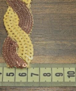 Alternative view of Τρέσα πλεξούδα με παγιέτα 2,5cm κωδ.344