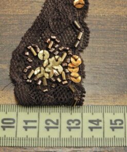 Alternative view of Δαντέλα ελαστική με παγιέτα και χάντρες 3cm κωδ.345