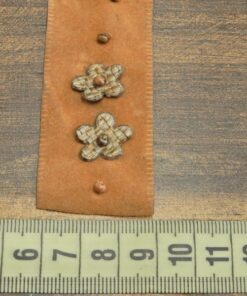 Alternative view of Τρέσα τύπου σουέτ με χάντρες 3cm κωδ.346