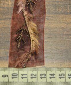 Alternative view of Τρέσα οργαντίνα με χάντες 4cm κωδ.348