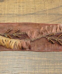 Τρέσα οργαντίνα με χάντες 4cm κωδ.348