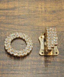 Alternative view of Κούμπωμα διακοσμητικό με στράς 1,5cm