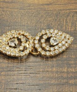 Κούμπωμα διακοσμητικό με στράς 1,5cm