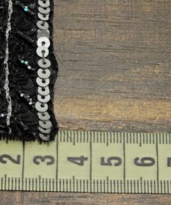 Alternative view of Τρέσα κεντημένη με χάντρες και παγιέτες 3cm κωδ.365