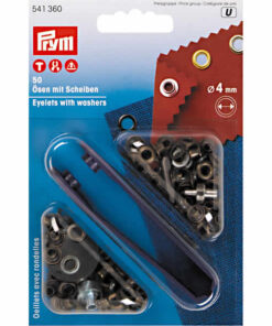 Μπουντούζια μπρονζέ - 4mm PRYM 541360 50τμχ