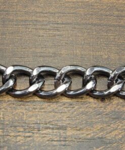 Αλυσίδα μεταλλική black nickel 1cm κωδ.371