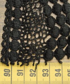 Alternative view of Δαντέλα βαμβακερή μαύρη 5cm κωδ.373