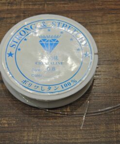 Διάφανη ελαστική κλωστή σιλικόνης 0,8mm