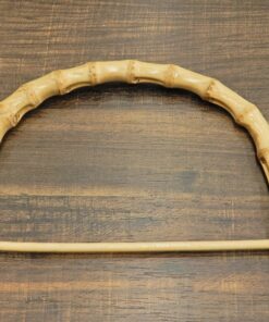 Alternative view of Ξύλινα μπαμπού χερoύλια τσάντας 21cm